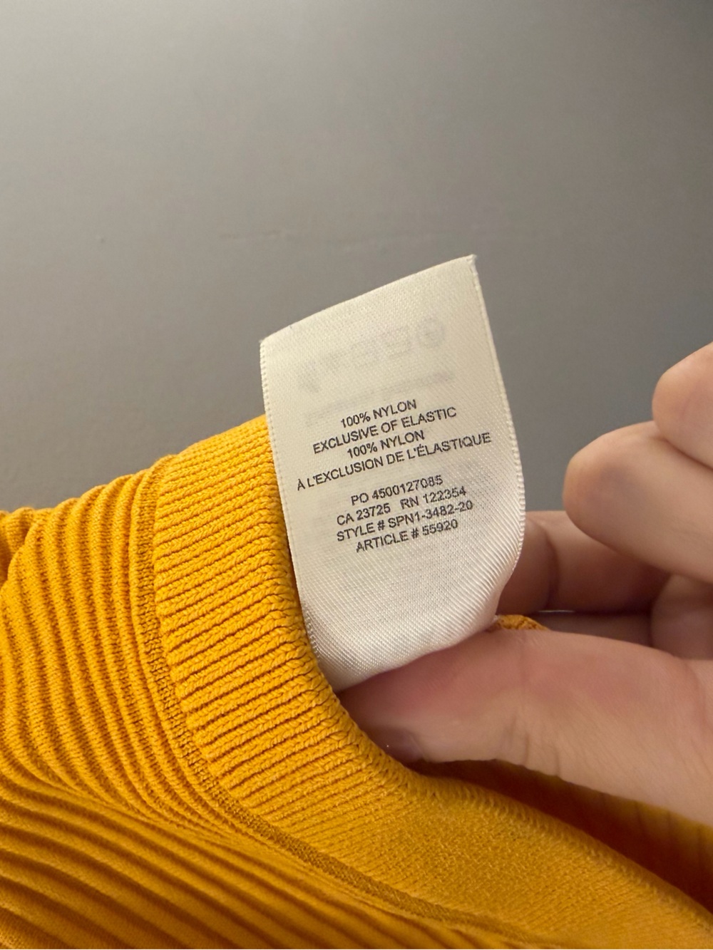 Babaton Aritzia Mustard Ribbed Tank - Picture 5 of 5